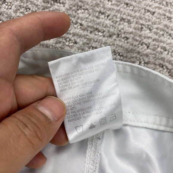 Vintage Corona Extra Beer Swim Trunks Men Medium M White Yellow Blue Stripes 90s - Picture 6 of 13